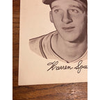 1954 Preferred Products Warren Spahn Milwaukee Braves 8x10 Sepia Photo RARE