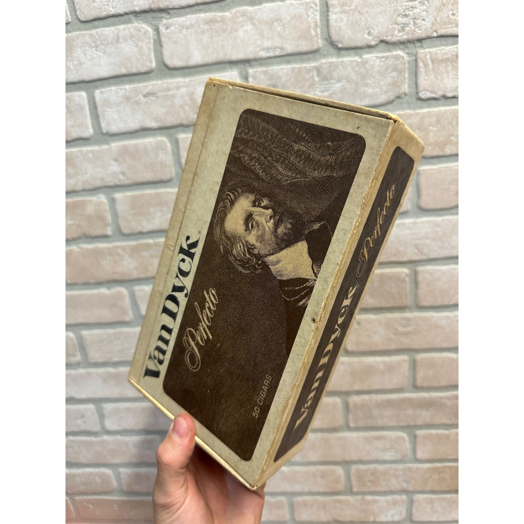 Vintage 1960s Van Dyck Perfectos Cigar Box Pressed Cardboard Advertising