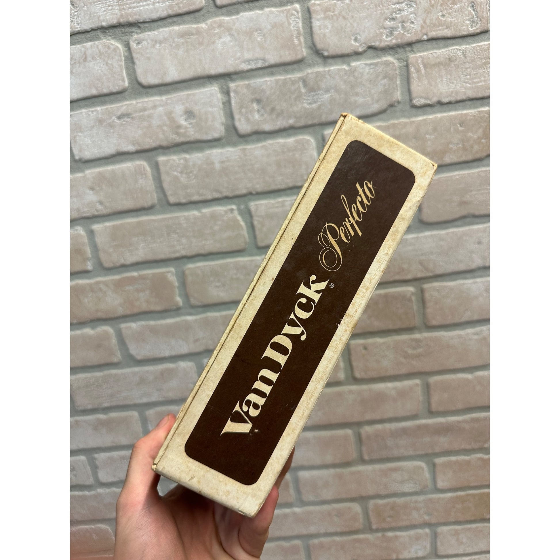 Vintage 1960s Van Dyck Perfectos Cigar Box Pressed Cardboard Advertising