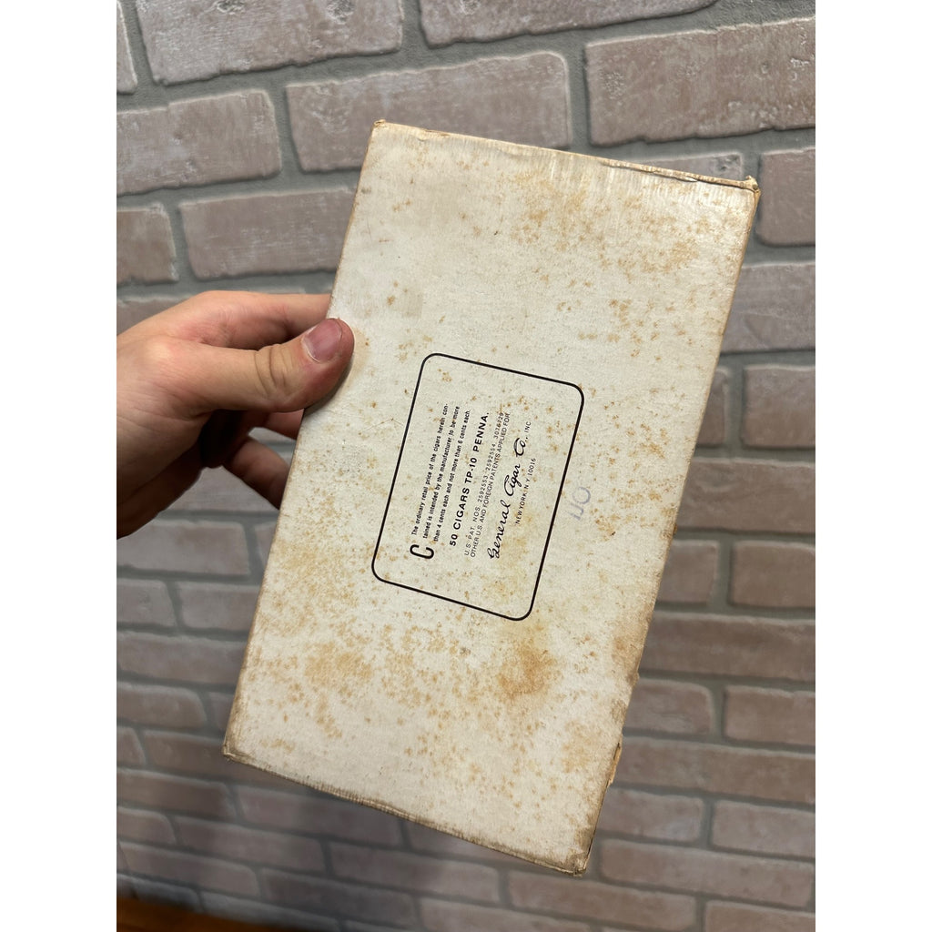 Vintage 1960s Van Dyck Perfectos Cigar Box Pressed Cardboard Advertising