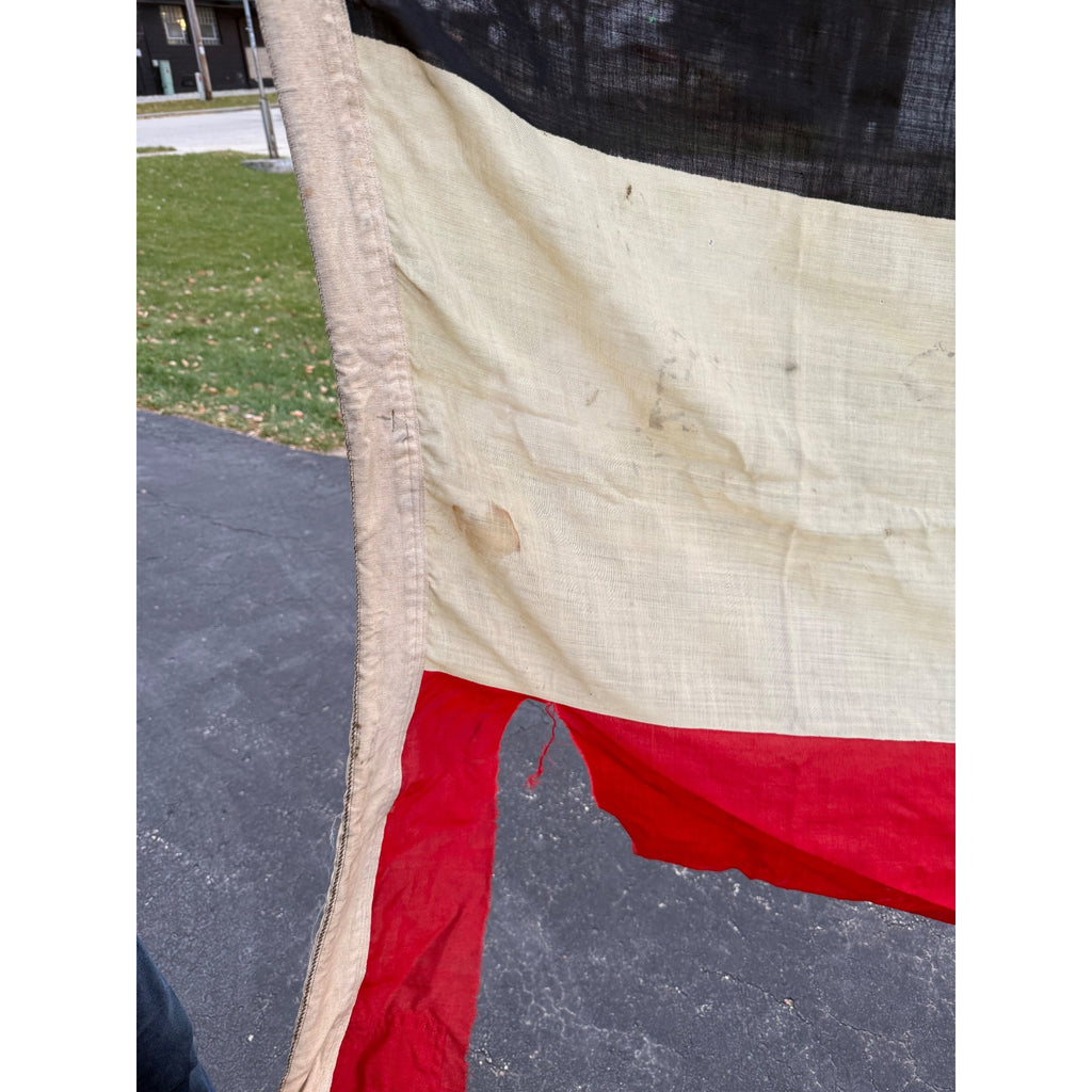 Original WWI Era Imperial German Jack Naval Ship's Flag Kriegsmarine