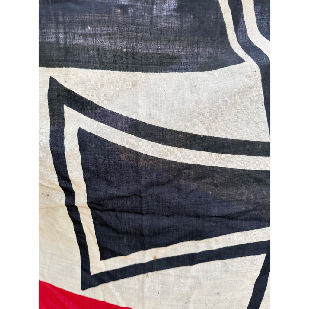 Original WWI Era Imperial German Jack Naval Ship's Flag Kriegsmarine