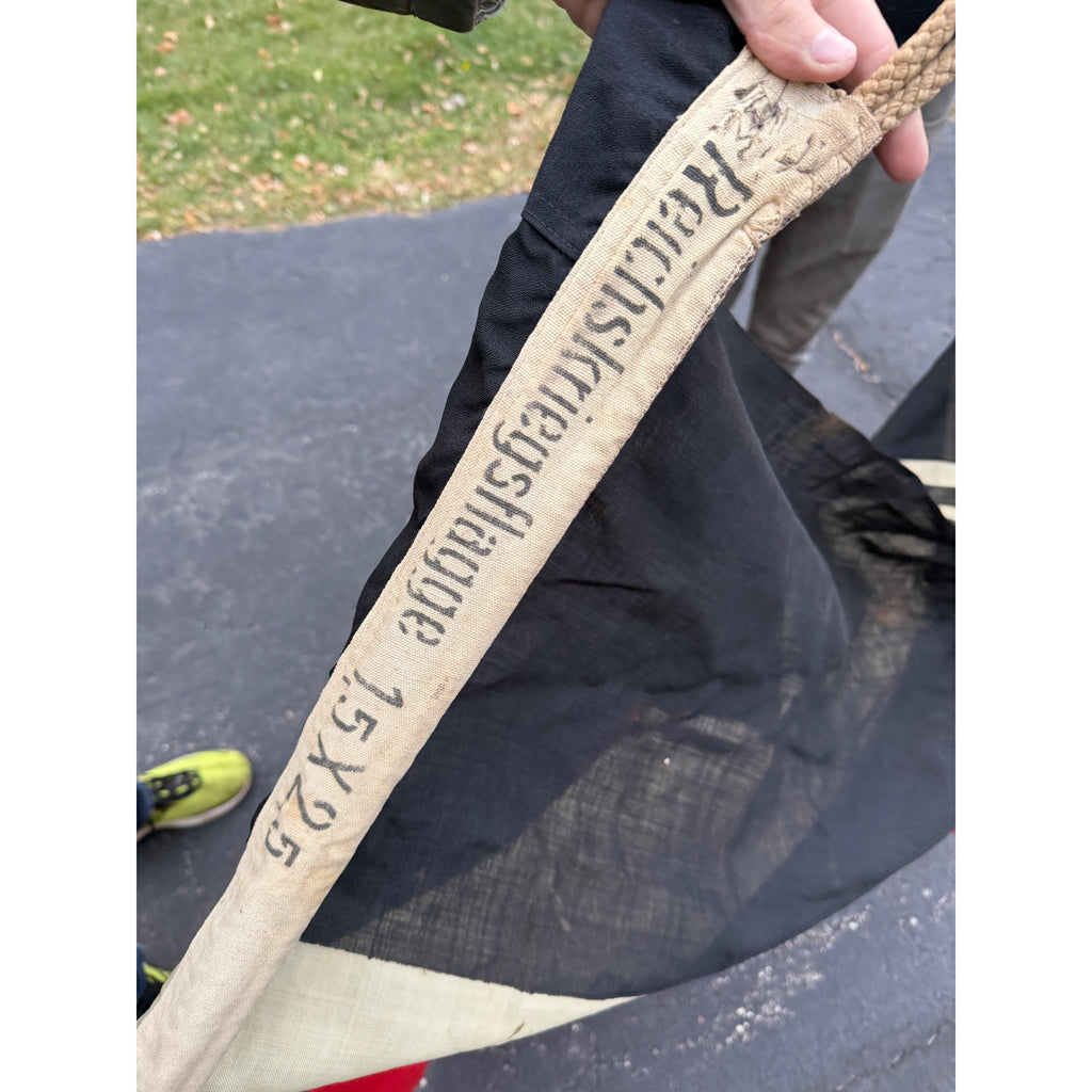 Original WWI Era Imperial German Jack Naval Ship's Flag Kriegsmarine