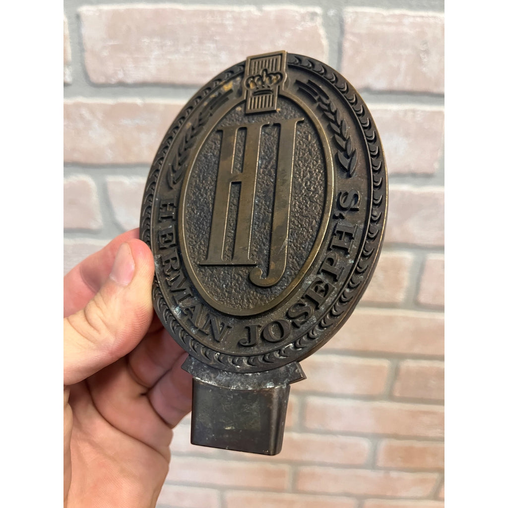 Vintage Herman Joseph's HJ German Style Lager Beer COPPER Tap Handle Topper