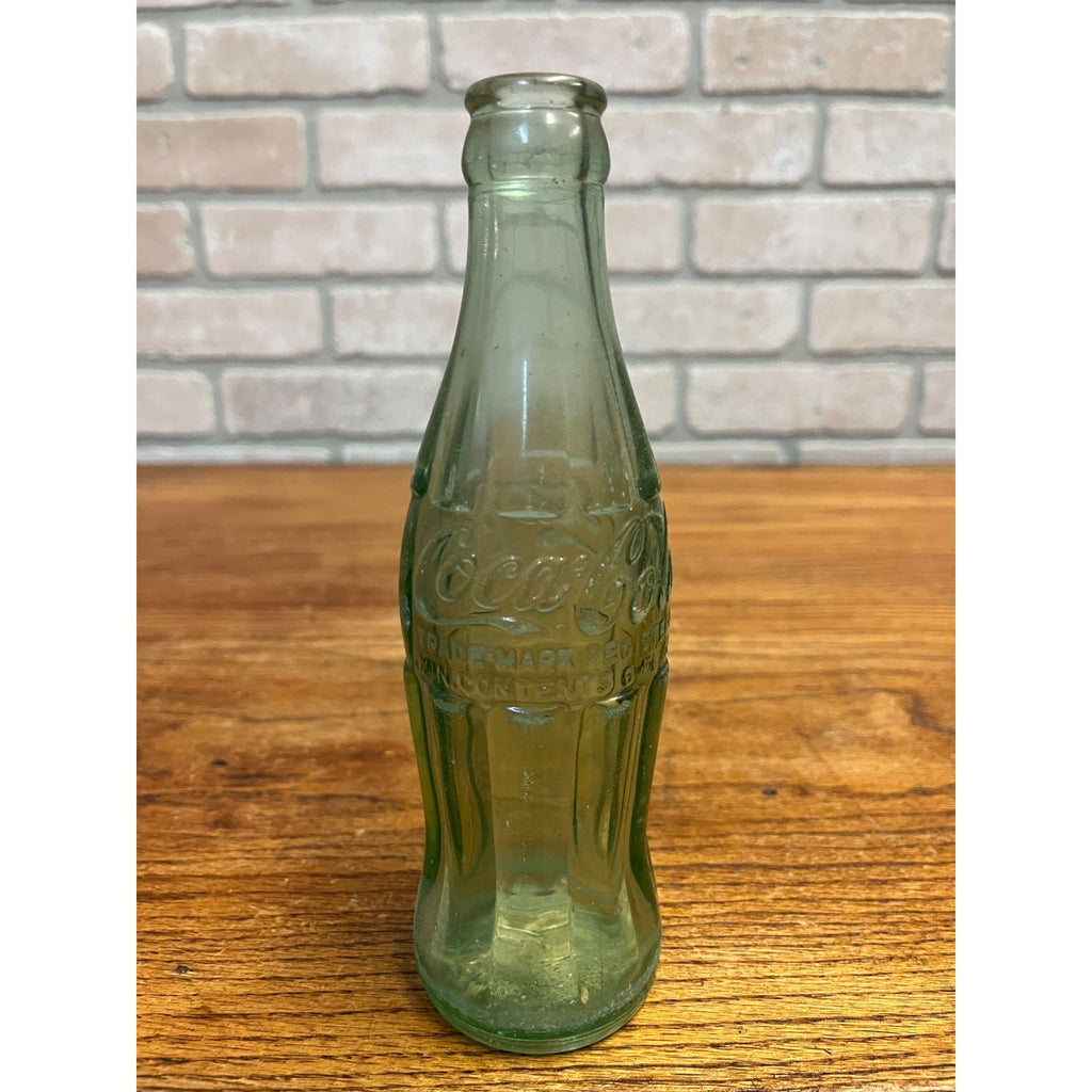Vintage Coca Cola 6oz Soda Bottle Hobble Skirt Green Glass Louisville KY