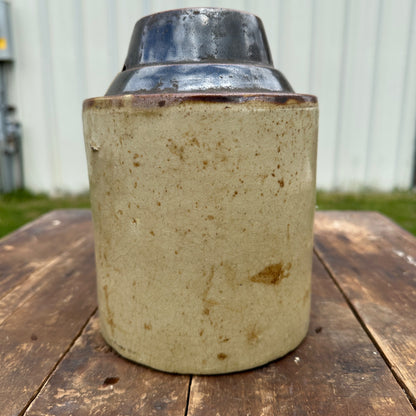 Antique Stoneware Glazed Preserves Jar Kitchen Decor