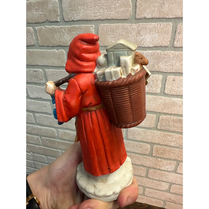 Vintage 1987 Enesco John Grossman Ceramic Santa Claus Figurine 6.5" Tall