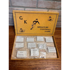 Vintage Rare GK Miniature Football Board Game Milwaukee, Wisconsin Circa 1920s.