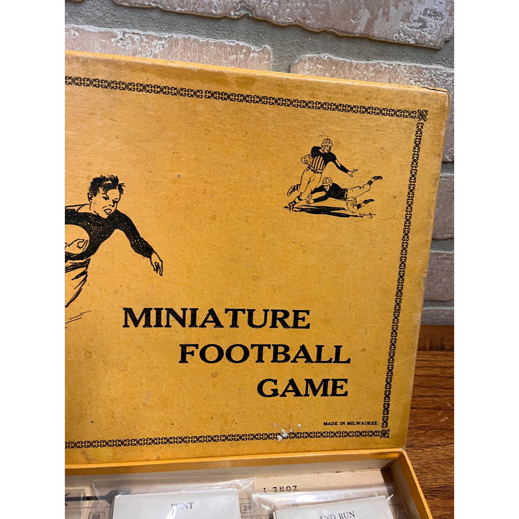 Vintage Rare GK Miniature Football Board Game Milwaukee, Wisconsin Circa 1920s.