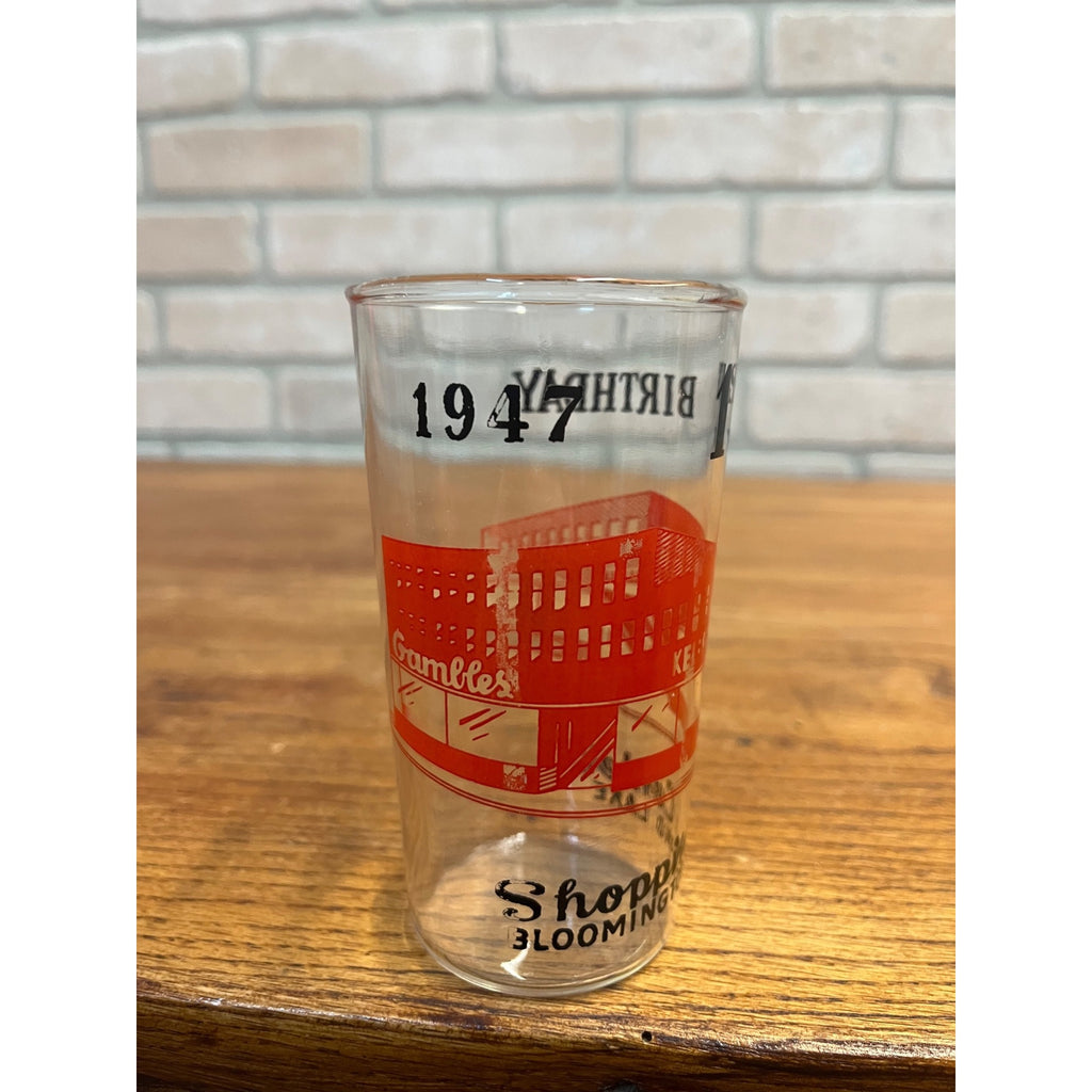 Vintage 1947 Gamble’s Department Store Bloomington MN Minnesota Glass Tumbler