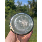 Standard Iso-Vis Glass 1 Quart Oil Bottle Metal Spout Top Glass