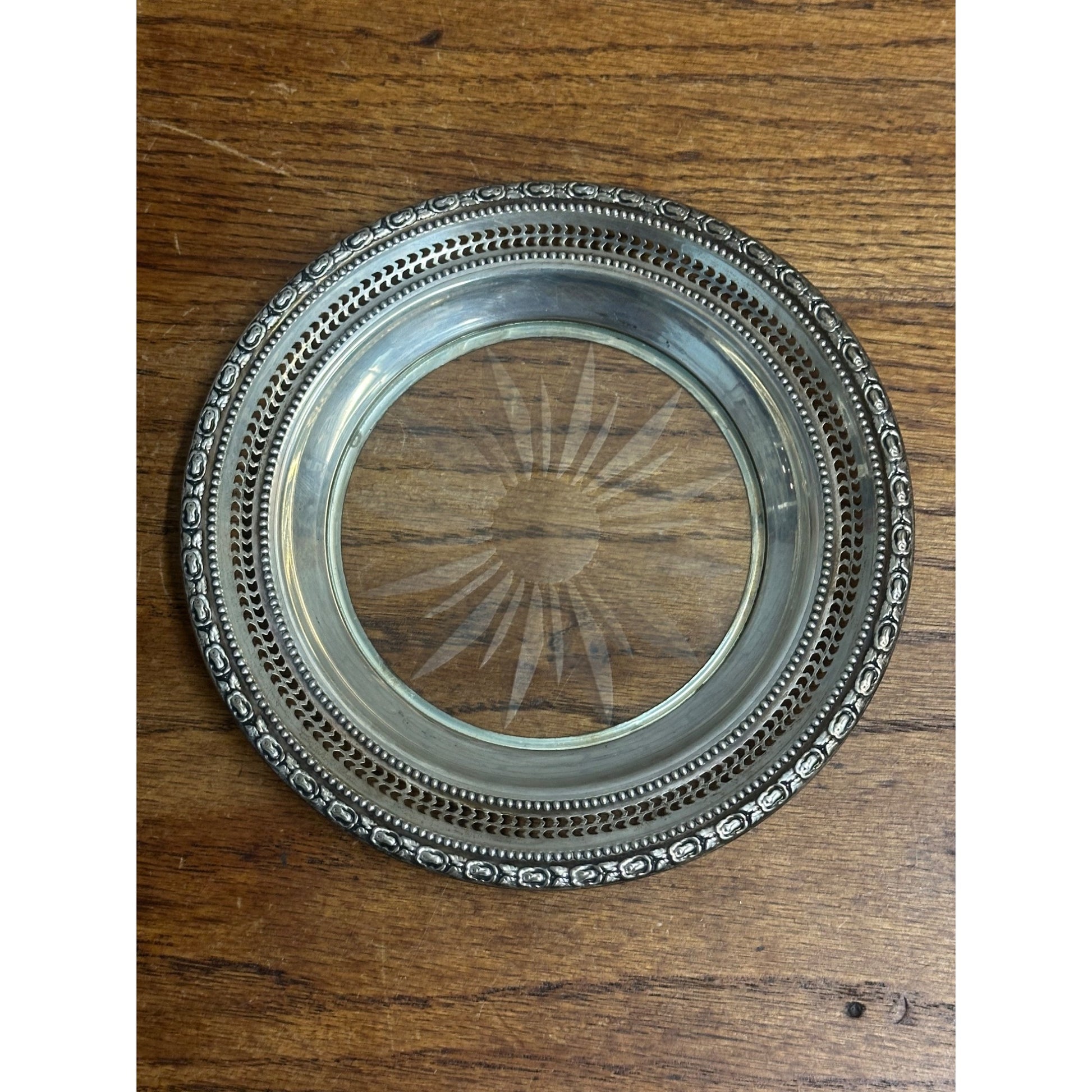 Frank M. Whiting "Talisman Rose" Sterling Silver  Lemon Dish 6.75"
