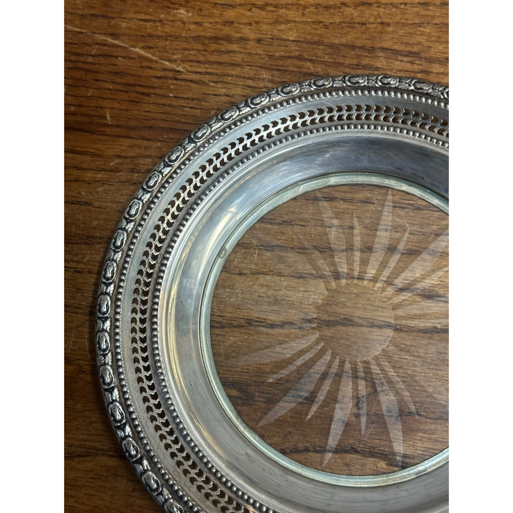 Frank M. Whiting "Talisman Rose" Sterling Silver  Lemon Dish 6.75"