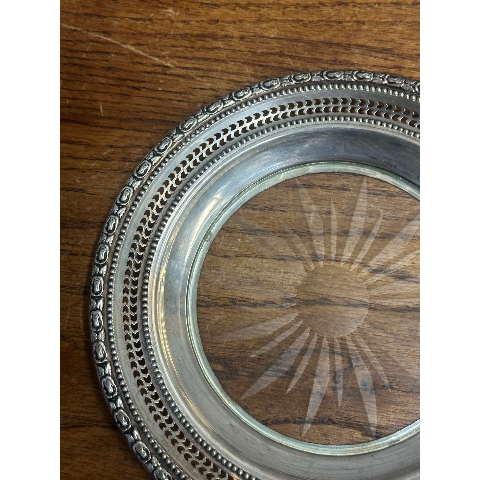 Frank M. Whiting "Talisman Rose" Sterling Silver  Lemon Dish 6.75"
