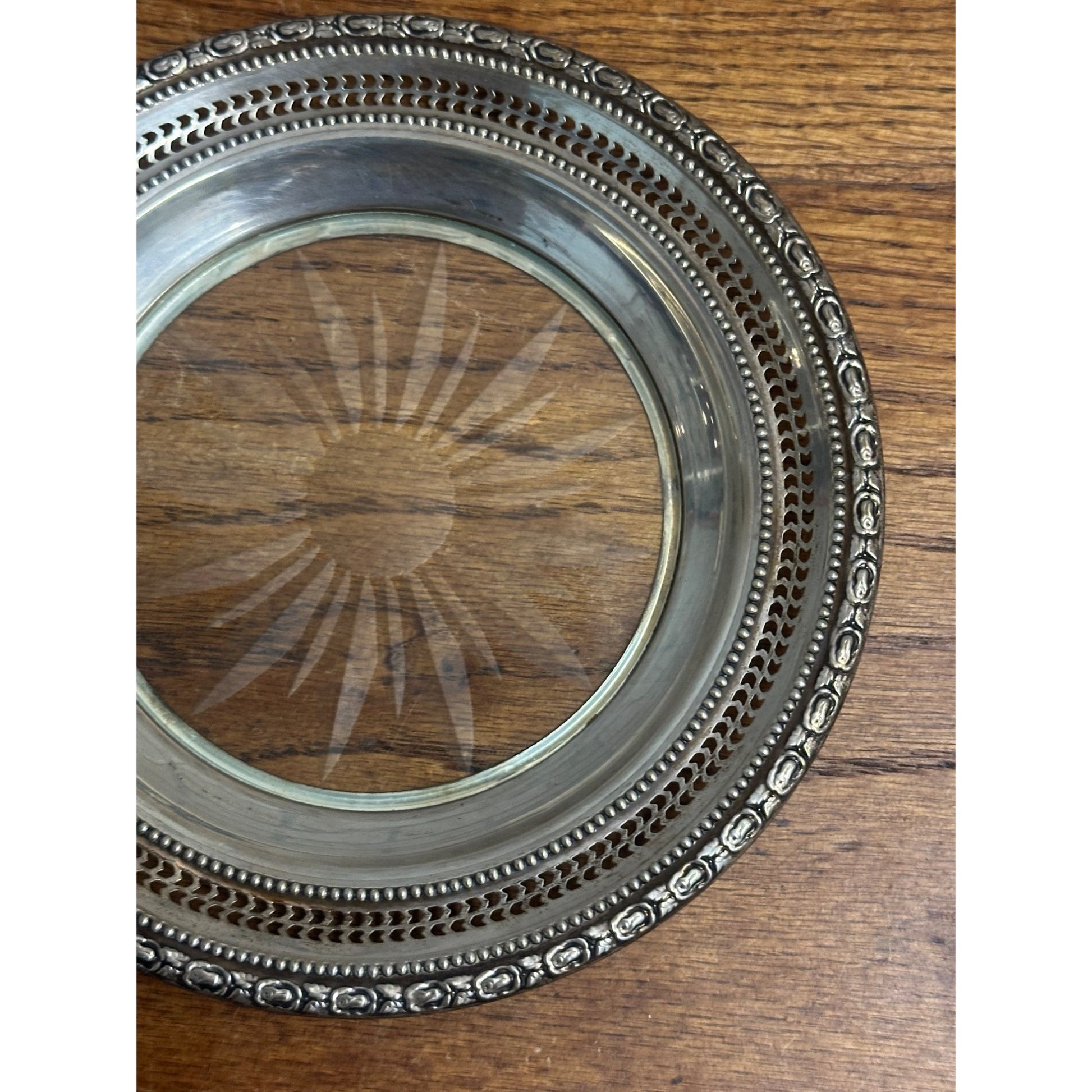 Frank M. Whiting "Talisman Rose" Sterling Silver  Lemon Dish 6.75"