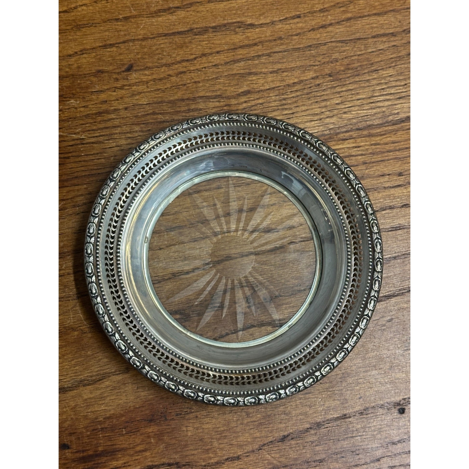 Frank M. Whiting "Talisman Rose" Sterling Silver  Lemon Dish 6.75"