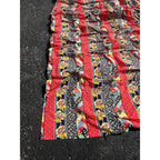 Vintage 1930s 40s Handmade Cotton Bedspread Coverlet Ruffled Quilt Folk Art