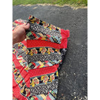 Vintage 1930s 40s Handmade Cotton Bedspread Coverlet Ruffled Quilt Folk Art