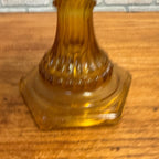 Vintage Aladdin Amber Yellow Oil Burner Lamp - No Chimney As-Is