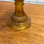 Vintage Aladdin Amber Yellow Oil Burner Lamp - No Chimney As-Is
