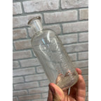Antique Glycozone Bottle CH Marchand New York NY Glass Medicine Jar Embossed