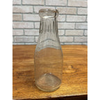 Vintage Fountain City Dairy Fond Du Lac Wisconsin One Quart Glass Milk Bottle