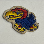 Vintage 1950s Kansas Jayhawks University Small 1.5" Miniature Patch