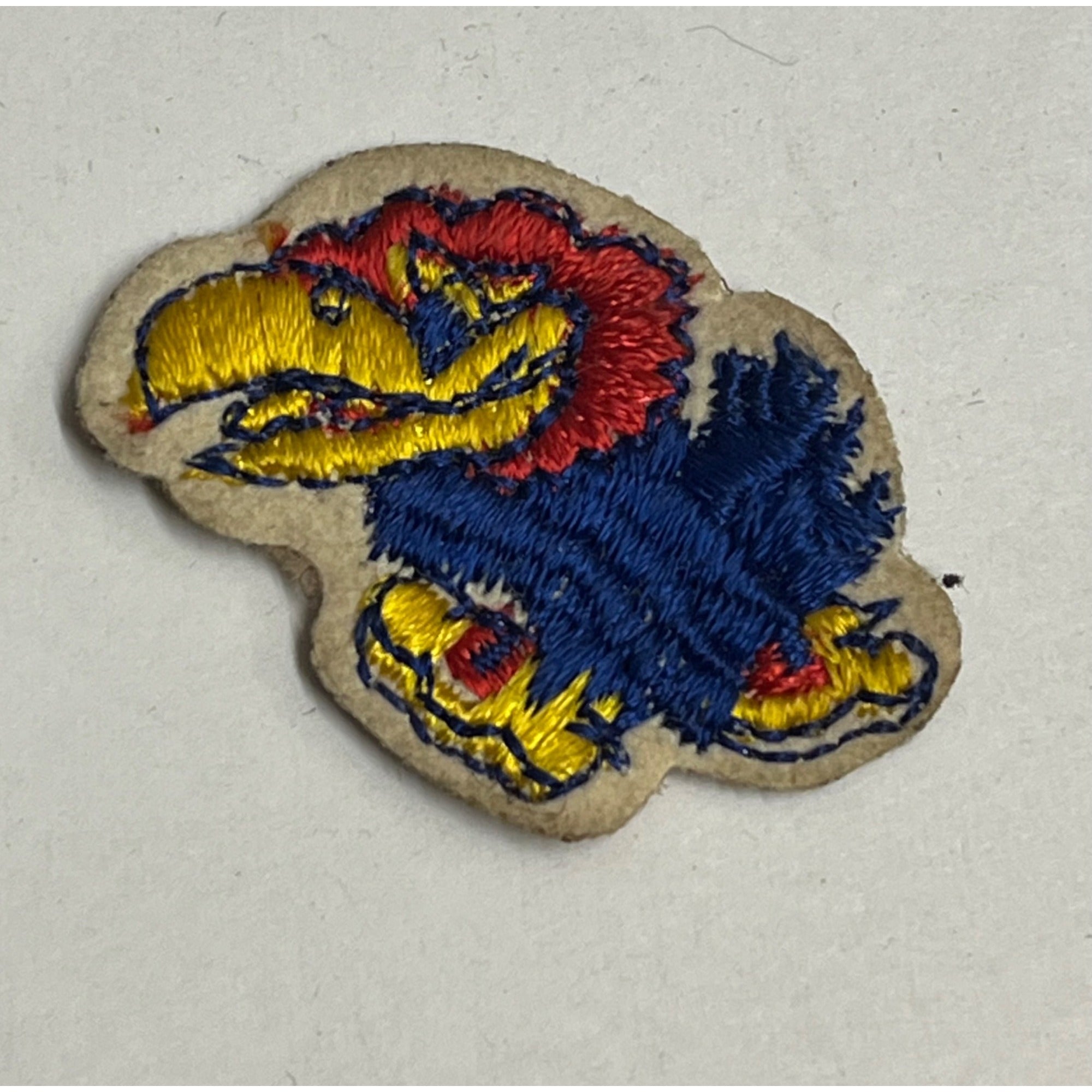 Vintage 1950s Kansas Jayhawks University Small 1.5" Miniature Patch