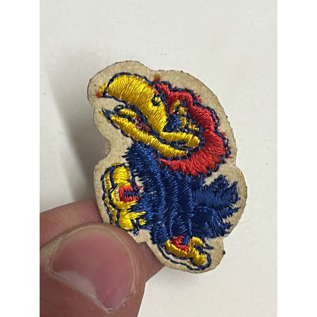 Vintage 1950s Kansas Jayhawks University Small 1.5" Miniature Patch