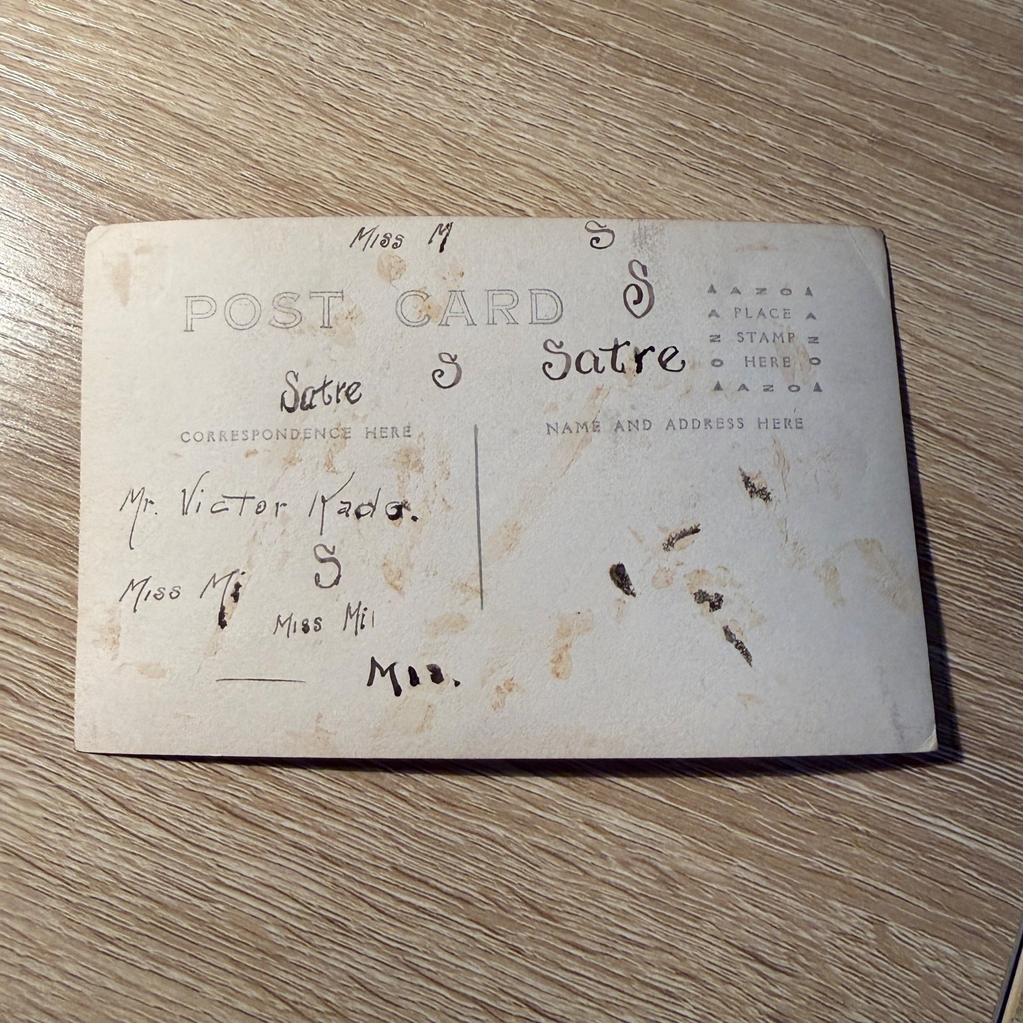 RPPC Postcard Man in Canoe Lake Wisconsin