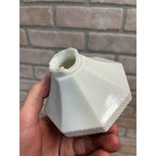 Antique White Milk Glass Wmg Diddie Blitzen Lightning Rod Ball Weathervane