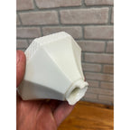 Antique White Milk Glass Wmg Diddie Blitzen Lightning Rod Ball Weathervane