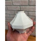 Antique White Milk Glass Wmg Diddie Blitzen Lightning Rod Ball Weathervane