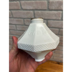 Antique White Milk Glass Wmg Diddie Blitzen Lightning Rod Ball Weathervane
