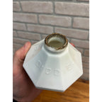 Antique White Milk Glass Wmg Diddie Blitzen Lightning Rod Ball Weathervane