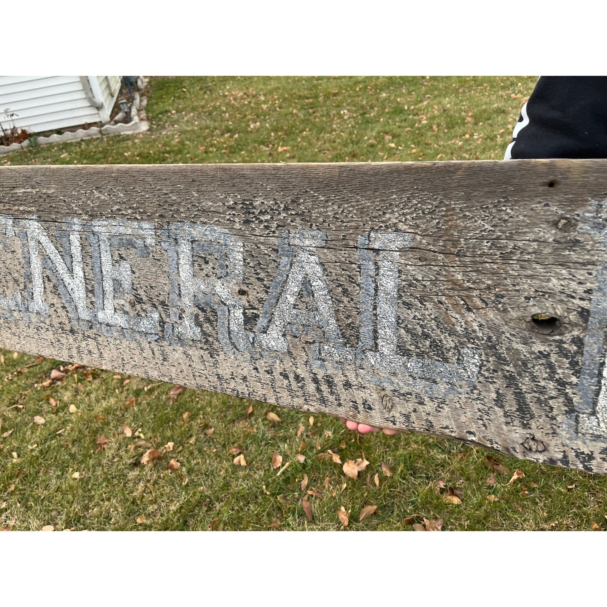 Original 1900s "General Merchandise" Hand Painted Store Trade Advertising Sign