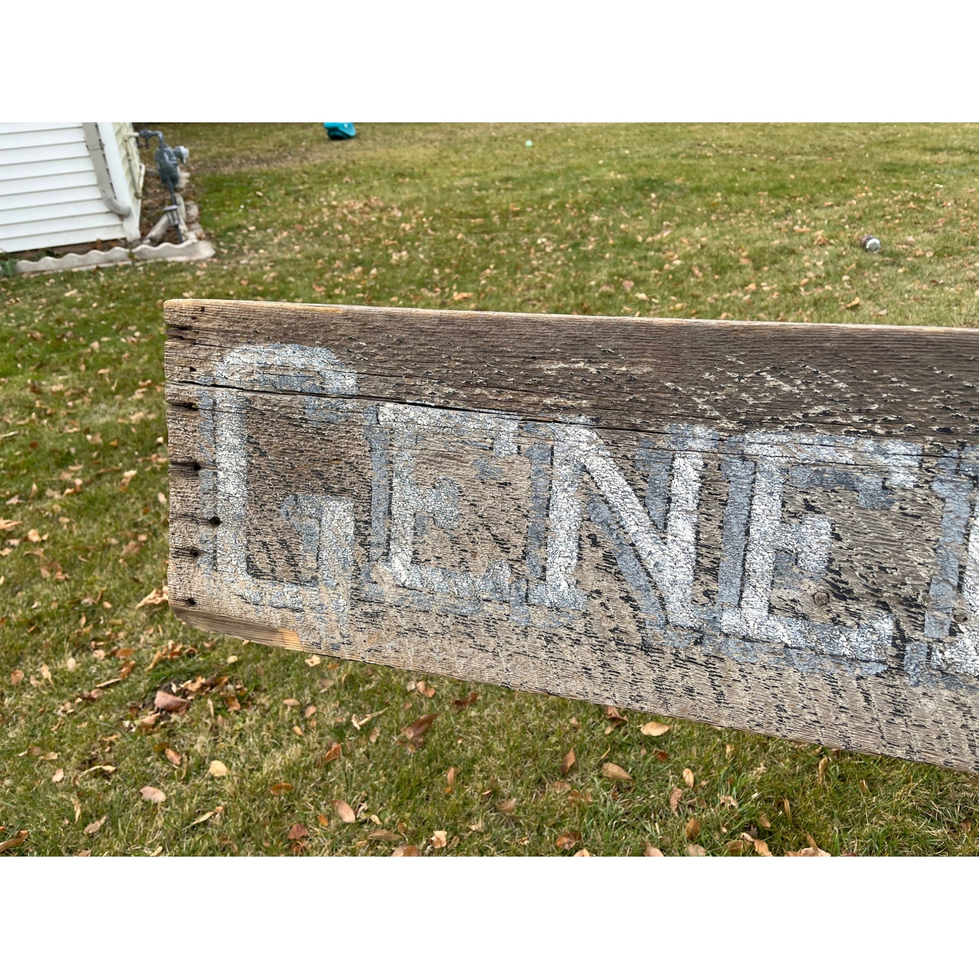Original 1900s "General Merchandise" Hand Painted Store Trade Advertising Sign