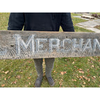 Original 1900s "General Merchandise" Hand Painted Store Trade Advertising Sign
