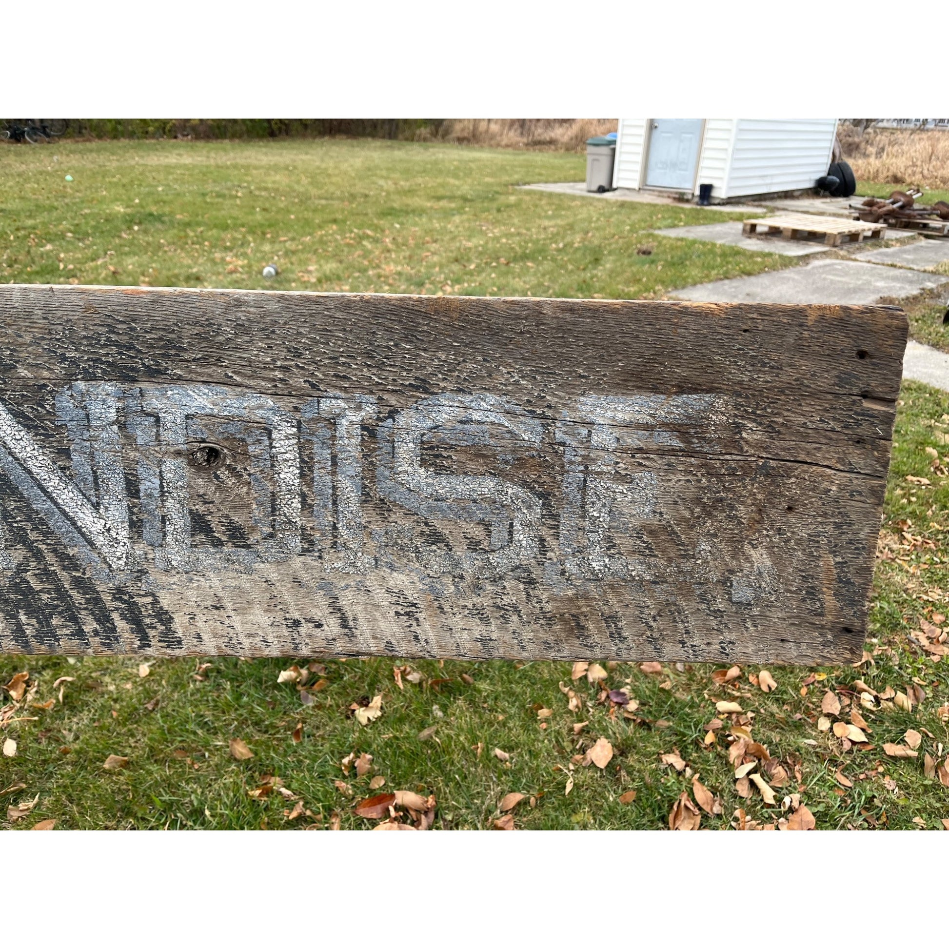 Original 1900s "General Merchandise" Hand Painted Store Trade Advertising Sign