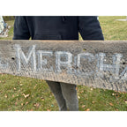 Original 1900s "General Merchandise" Hand Painted Store Trade Advertising Sign