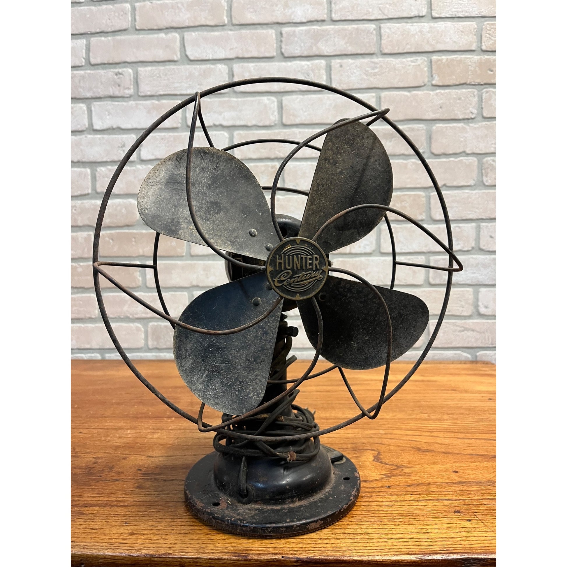 Antique Hunter Century Oscillating 10 Desk Fan Type F-10 - Parts/Repair