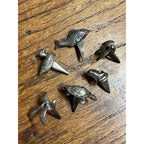 Vintage Reed & Barton Ocean Animal Birthday Candle Holders Set Of 6 Silver Plate