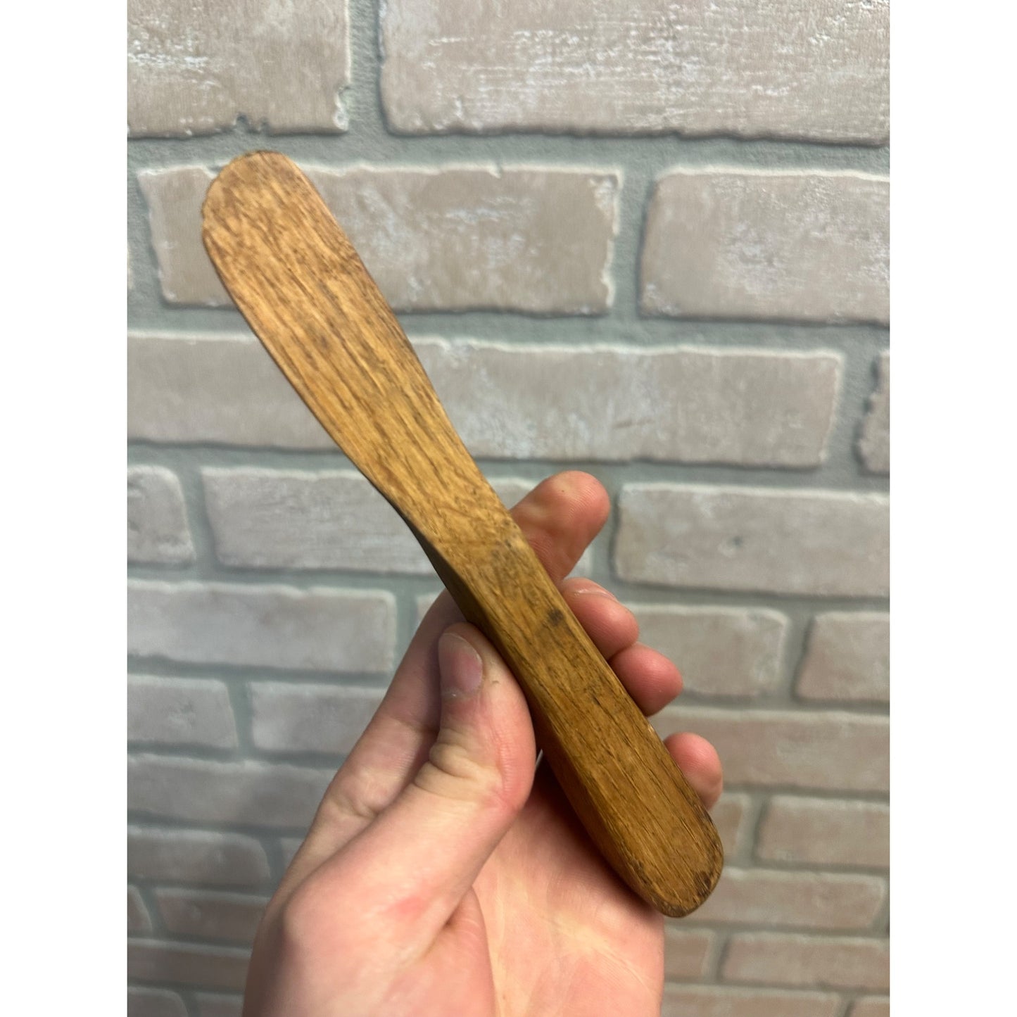 Antique Primitive Carved Wooden Butter Spreading Knife Wood Kitchen