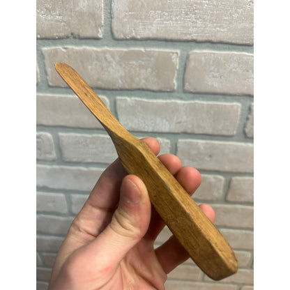 Antique Primitive Carved Wooden Butter Spreading Knife Wood Kitchen