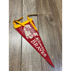 Vintage 1950s Milwaukee Braves Mini 12" Felt Pennant Flag MLB Baseball Indian