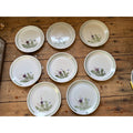 Buchan Thistle Serving Scotland Stoneware Pottery (8) 8" Salad Plates