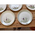 Buchan Thistle Serving Scotland Stoneware Pottery (8) 8" Salad Plates