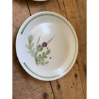 Buchan Thistle Serving Scotland Stoneware Pottery (8) 8" Salad Plates
