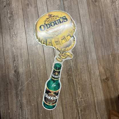 Vintage O'Douls Beer Bottle Metal Tin Sign Anheuser Busch Bar Tavern Pub Man Cave