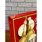 Vintage Charles Cuomo Cheese Tin Sign 19x13 Italian Deli Store Display NEW YORK